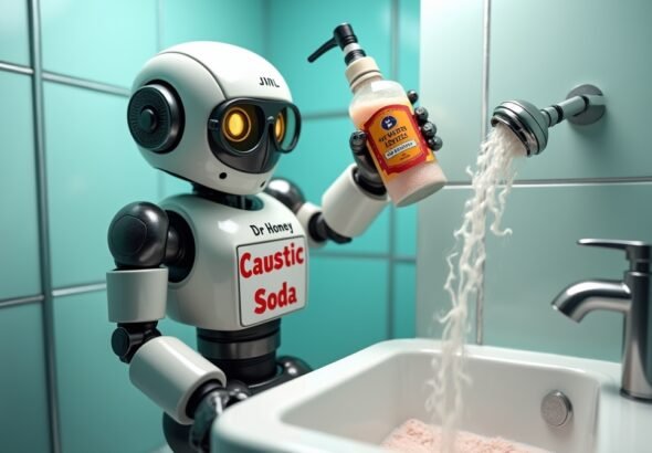 dr homey caustic soda clean unblock shower