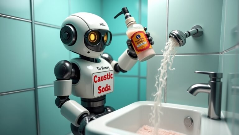 dr homey caustic soda clean unblock shower